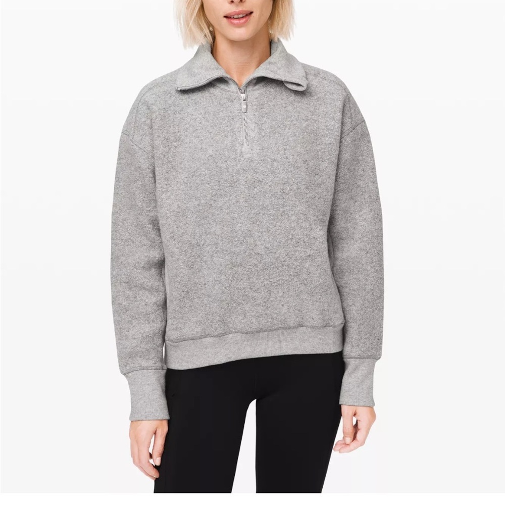 Lululemon stand out Sherpa Jacket 1/2 zip medium